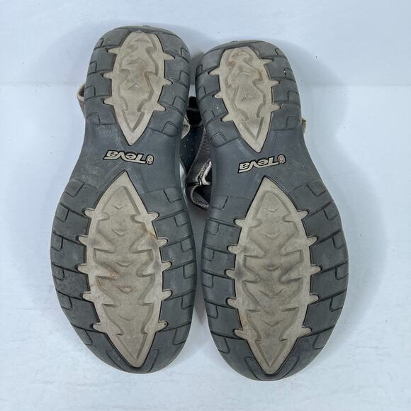 Teva Verra Open Toe Strappy Comfort Sport Sandals Gray Brown Womens 9 - Picture 8 of 8